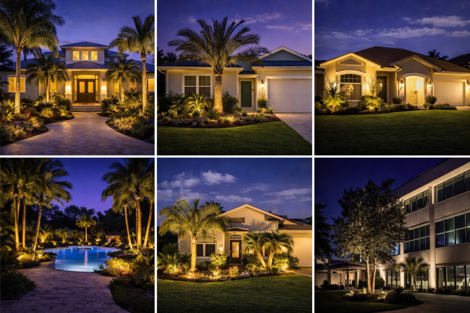 landscape lighting portfolio- sarasota, bradenton, lakewood ranch